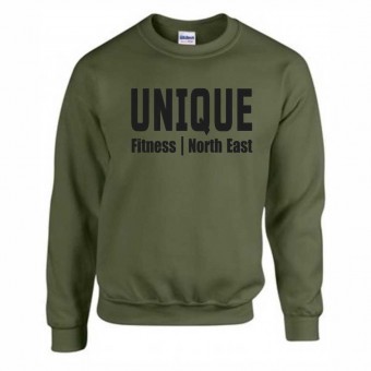 Unique Fitness Sweatshirt - Black print only